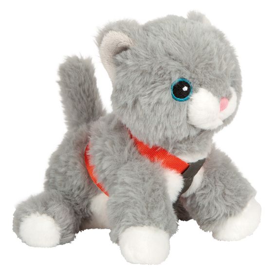 small foot Set De Soin 14 Pièces Pour Chatons avec Sac, Bébé Chat et Beaucoup d’Accessoires - Gris