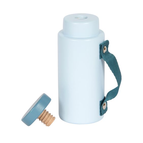 small foot Zaino da picnic 14 pz. con piatti, bicchieri, posate, thermos, coltello pieghevole e coperta - Tasty - Blu