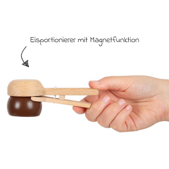 small foot 15-tlg. Eisständer-Set Fresh mit Eisportionierer mit Magnetfunktion inkl. 8 Eissorten - Bunt