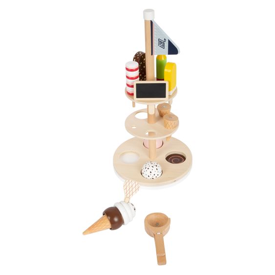 small foot 15-tlg. Eisständer-Set Fresh mit Eisportionierer mit Magnetfunktion inkl. 8 Eissorten - Bunt