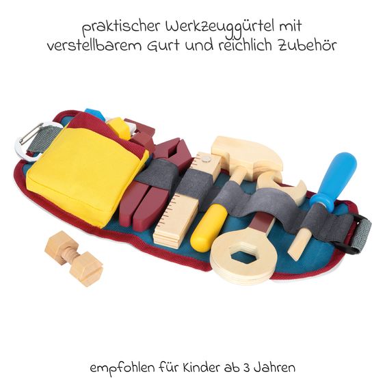small foot 16-tlg. Werkzeuggürtel-Set 16-tlg. Werkzeuggürtel-Set - Workshop