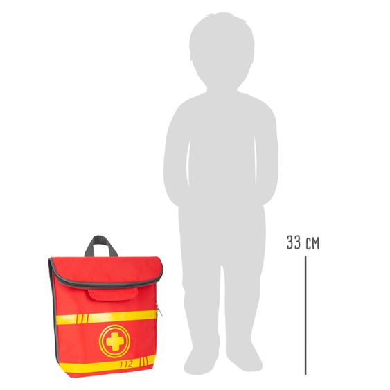 small foot 18-tlg. Notarztrucksack mit viel Zubehör - Bunt