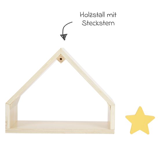 small foot 19 tlg. Spielset Weihnachtskrippe aus Holz - Bunt