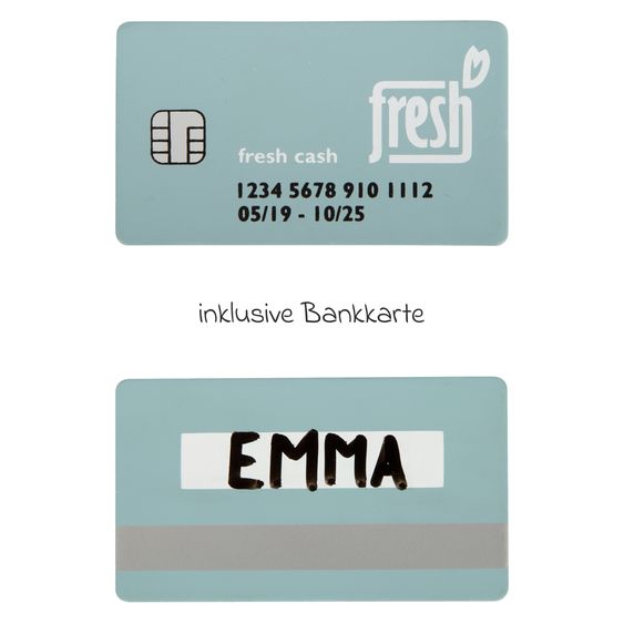 small foot 26-tlg. Kassen-Set mit Taschenrecher, Handscanner, Monitor inkl. 15 Geldstücke - Weiß