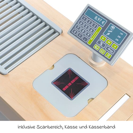 small foot 2in1 Kaufladen und Küche Fresh flexibel nutzbar als Kaufladen, Küche, Kiosk oder Imbiss - Weiß