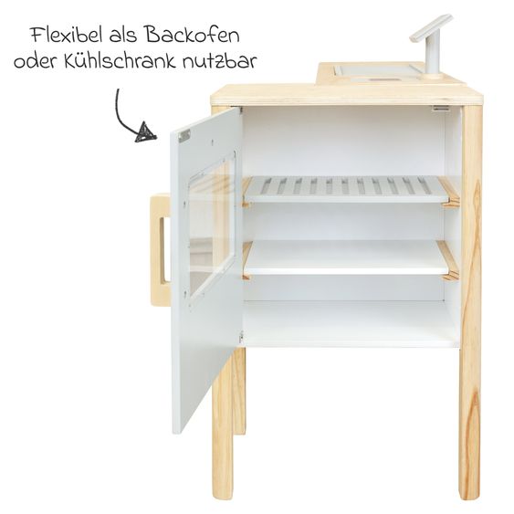 small foot 2in1 Kaufladen und Küche Fresh flexibel nutzbar als Kaufladen, Küche, Kiosk oder Imbiss - Weiß