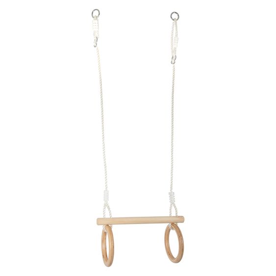small foot 2in1 Swinging Gym with Wooden Gym Rings - Braun