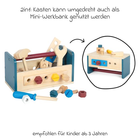 small foot 2in1 Tool Box and workbench incl. accessories - Workshop