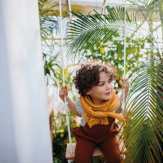 small foot 3-in-1 Schaukel-Set mit Brettschaukel, Turnringen & Trapez - Natur