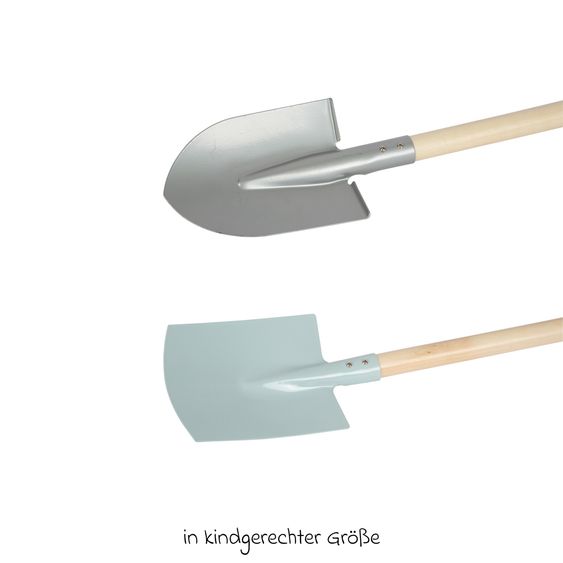 small foot 4-tlg. Gartenwerkzeug-Set Metall mit Harke, Spaten, Schaufel & Rechen