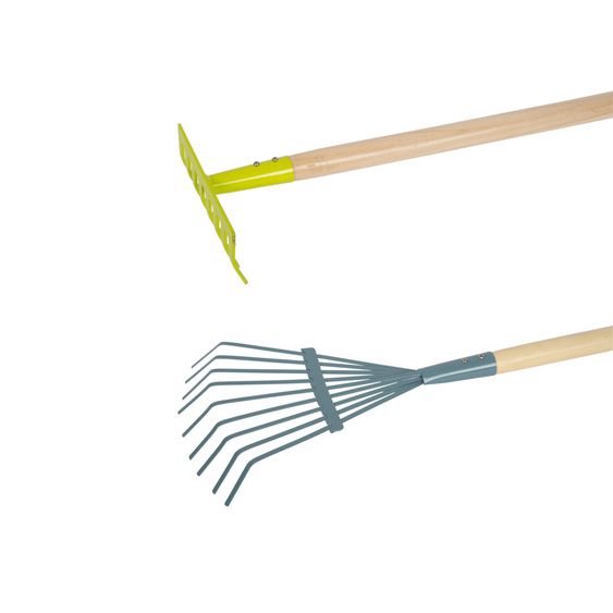 small foot 4-tlg. Gartenwerkzeug-Set Metall mit Harke, Spaten, Schaufel & Rechen