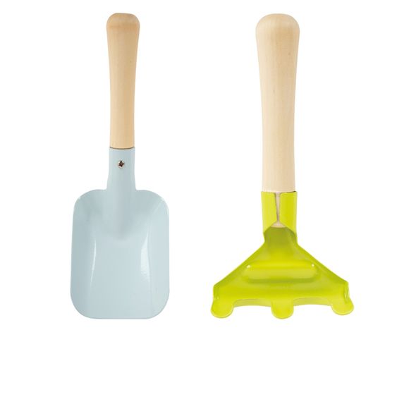 small foot Set grembiuli da giardino 7 pz. con attrezzi da giardino incl. vanga, rastrello, forca da fiori & pala