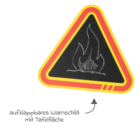 small foot Zaino pompiere 8 pz. Incl. casco e pompa antincendio con corda - Colorato