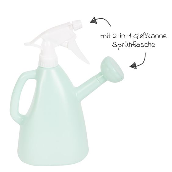 small foot Set 8 pz. di borse da giardino con 5 attrezzi da giardino, 1 annaffiatoio & borsa