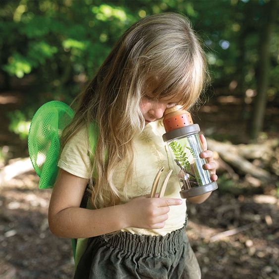 small foot Zaino esploratore 9 pz. Discover incl. rete, lente d'ingrandimento con contenitore e molti accessori - Colorato