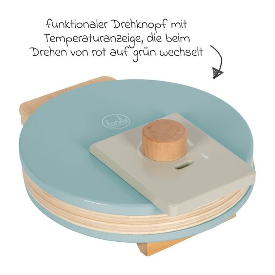 small foot 9-tlg. Waffeleisen-Set mit Waffel und Zubehör - Tasty - Türkis