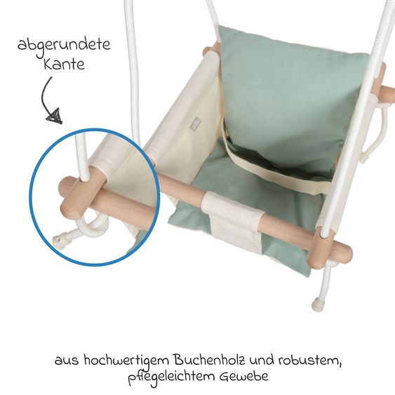 small foot Baby- und Kleinkindschaukel - Beige