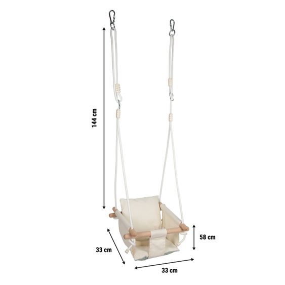 small foot Baby- und Kleinkindschaukel - Beige