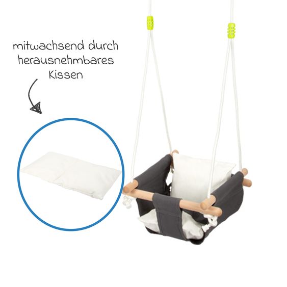 small foot Babyschaukel Komfort - Braun