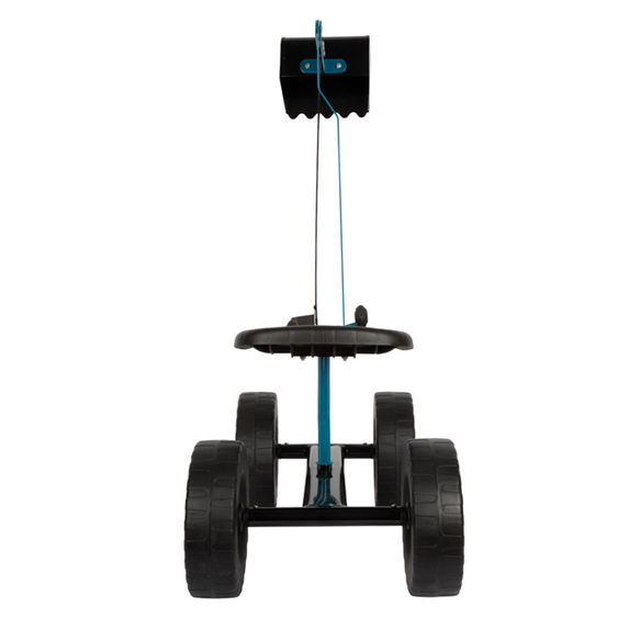 small foot Bagger mit großen Rädern, beweglicher Schaufel belastbar bis 50 kg - Blau