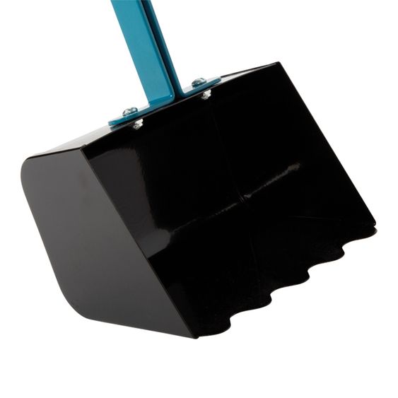 small foot Bagger mit großen Rädern, beweglicher Schaufel belastbar bis 50 kg - Blau