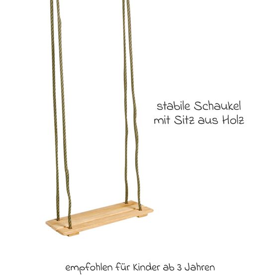 small foot Balançoire Planche Pour Intérieur & Extérieur - Nature