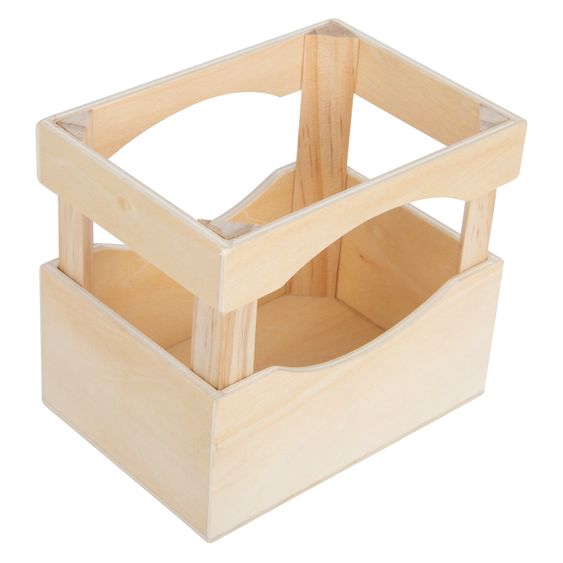 small foot Flaschenkiste Fresh aus Holz mit 6 Flaschen - Bunt