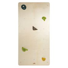 Große Kletterwand aus stabilem Holz mit 5 Klettersteinen & 18 Montagelöcher - Adventure - Natur