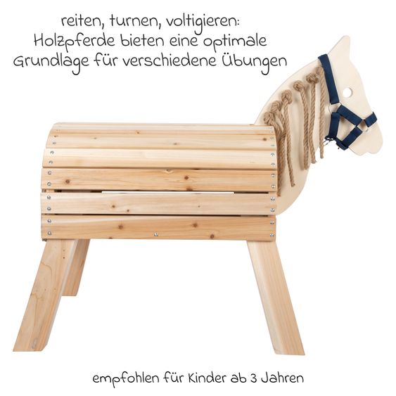 small foot Holzpferd kompakt für kleinerer Kinder - Beige
