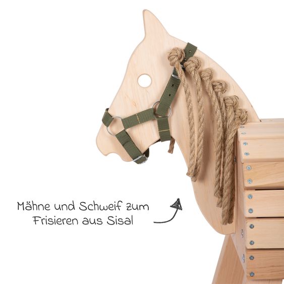 small foot Holzpferd kompakt für kleinerer Kinder - Beige