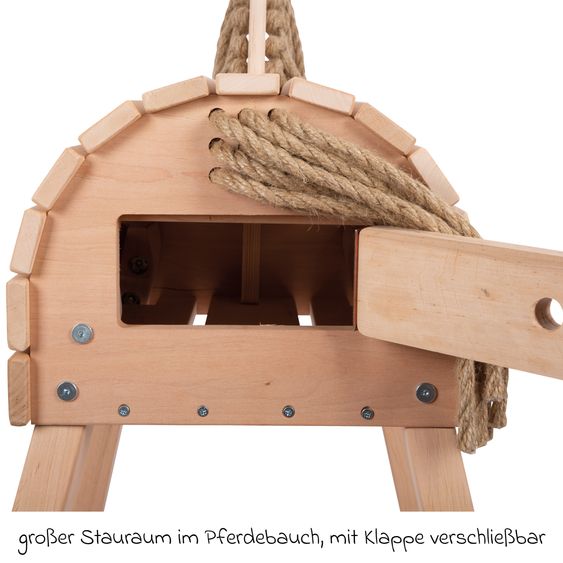 small foot Holzpferd kompakt für kleinerer Kinder - Beige
