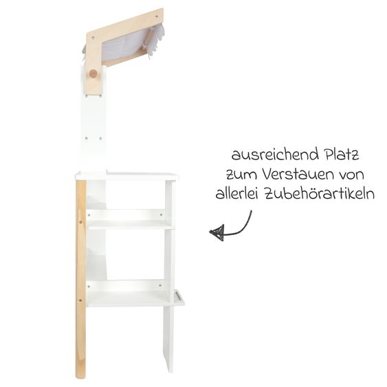 small foot Kaufladen Fresh mit Stoffmarkise inkl. Tafel - Weiß