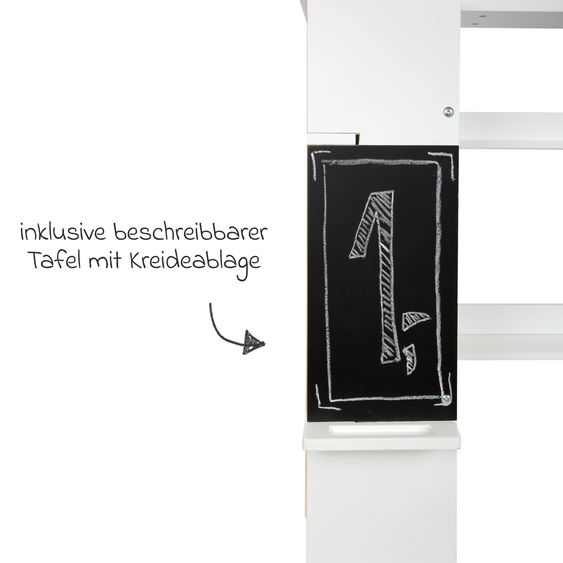 small foot Kaufladen Fresh mit Stoffmarkise inkl. Tafel - Weiß