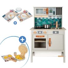Kinderküchen-Set mit Kinderküche, 18-tlg. Geschirrset & 9-tlg. Waffel-Set - Tasty - Bunt
