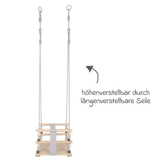 small foot Balançoire Pour Tout-Petit Skandi Pour Intérieur & Extérieur - Nature