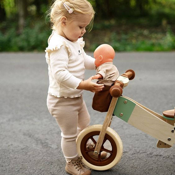 small foot Lauf und -dreirad Maxi mitwachsend inkl. Lenkertasche - Karamelbraun