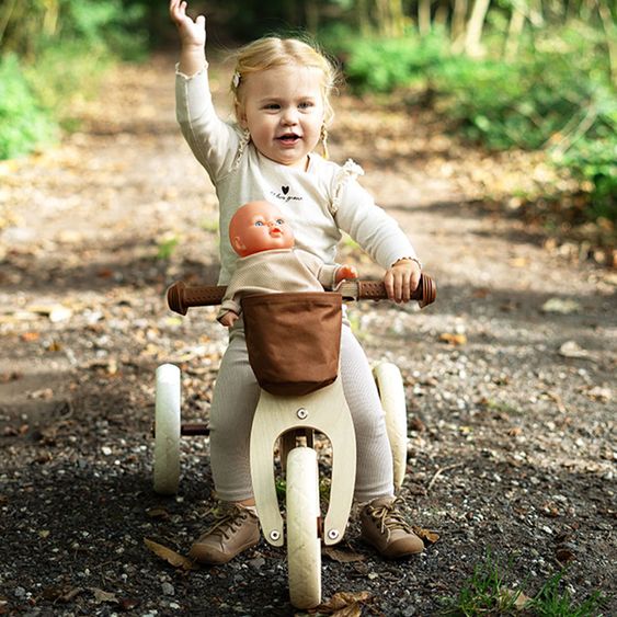 small foot Lauf und -dreirad Maxi mitwachsend inkl. Lenkertasche - Karamelbraun