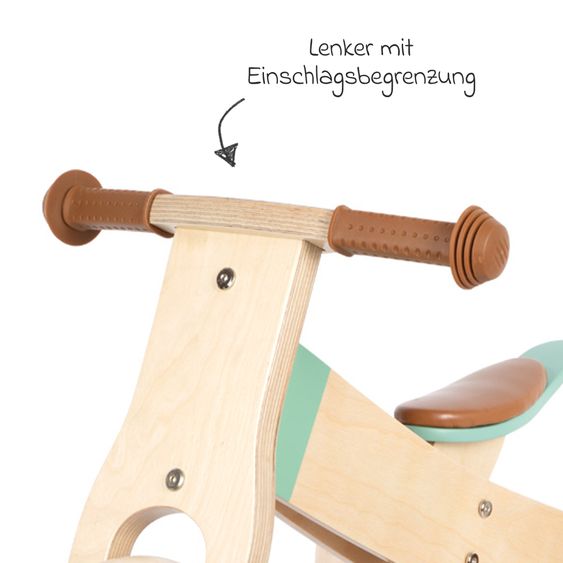 small foot Lauf und -dreirad Maxi mitwachsend inkl. Lenkertasche - Karamelbraun