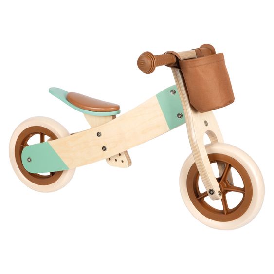 small foot Lauf und -dreirad Maxi mitwachsend inkl. Lenkertasche - Karamelbraun