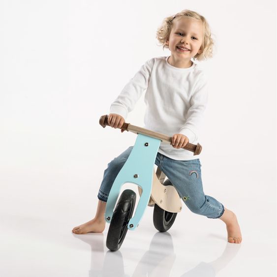 small foot Laufrad und -dreirad Maxi mitwachsend inkl. Lenkertasche - Türkis