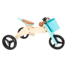 Laufrad und -dreirad mitwachsend inkl. Lenkertasche - Türkis