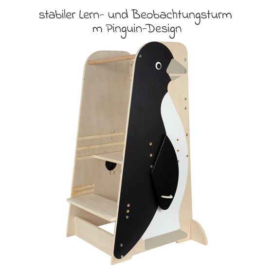small foot Learning and Observation Tower Pinguin up to 50 kg load capacity - Wildlife