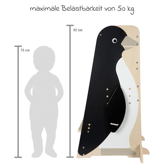 small foot Learning and Observation Tower Pinguin up to 50 kg load capacity - Wildlife