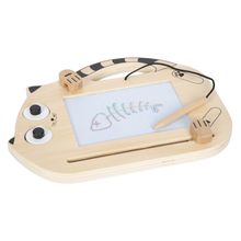 Magnetische Zaubertafel Katze mit Stift und 2 Stempel - Natur