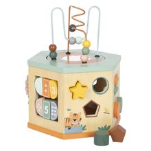 Motor skills cube with 7 playable sides - Safari