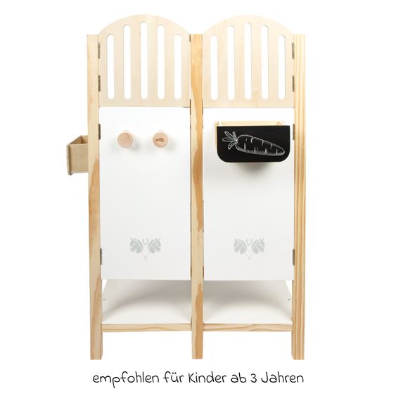 small foot Pferdestall aus Holz für 2 Steckenpferde - Hobby Horse - Natur