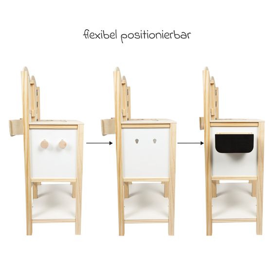 small foot Pferdestall aus Holz für 2 Steckenpferde - Hobby Horse - Natur