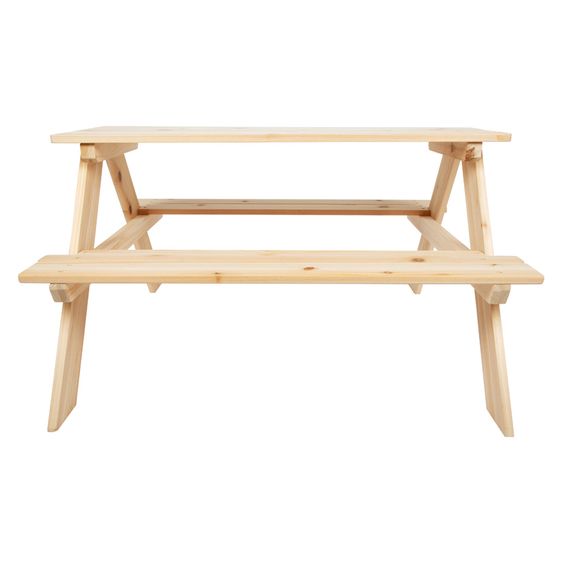 small foot Picknicktisch für Kinder aus Vollholz - Natur