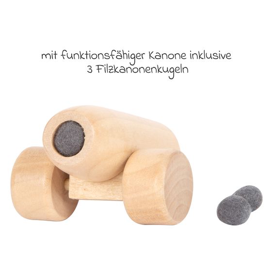 small foot Piratenschiff für Biegepuppen inkl. Beiboot, Schatztruhe & Zubehör - Braun