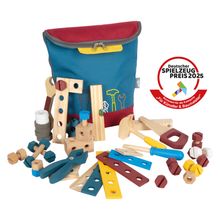 Praktischer Werkzeugrucksack mit Werkzeugen und umfangreichem Zubehör - Workshop - Blau